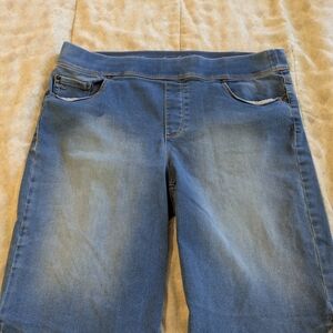 Women's Gloria Vanderbilt Blue Denim Jeggings with Faded Detail Size 12